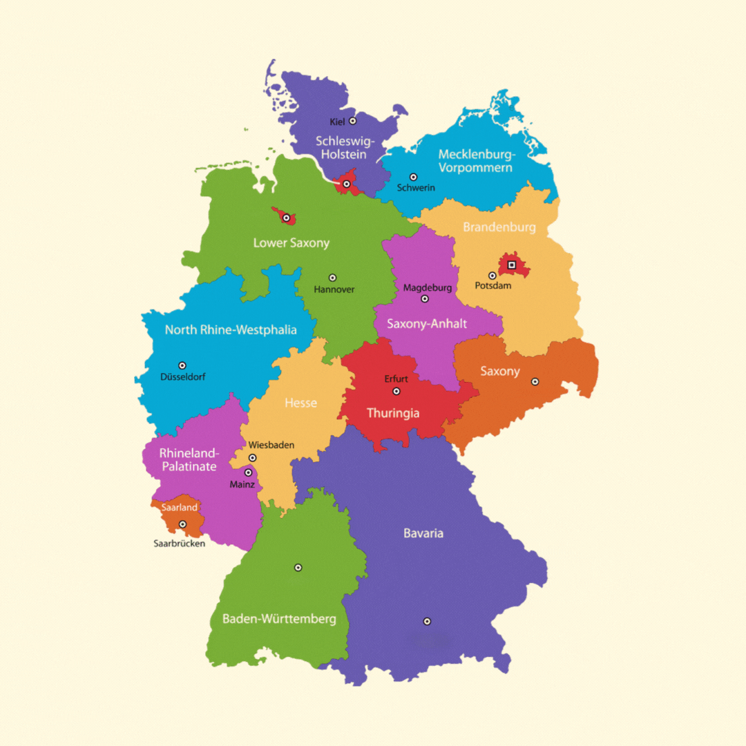Map of German Cities